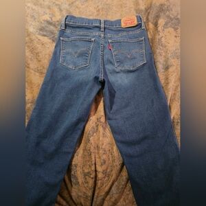 Levi's Women's Straight Leg Jeans - Dark Blue